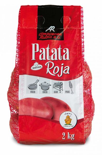 Red Potato from Spain supplied by Almacenes Rubio SA - Carton Box (=Cardboard Box) Fresh Common Potato