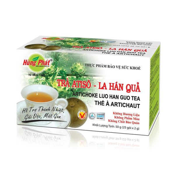 Artichoke Luo Han Guo Tea - 100% NATURAL from 베트남 supplied by Hung Phat Tea Corp - 허브차