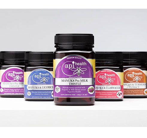 Manuka Honey with herbal extracts from 뉴질랜드 supplied by ApiHealth NZ Ltd - MGO 100 꿀