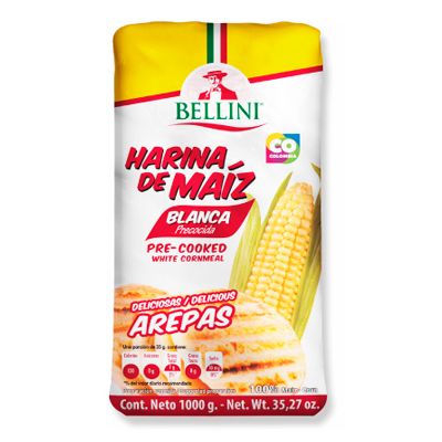 Precooked Yellow Cornmeal from 콜롬비아 supplied by PRODUCTOS ALIMENTICIOS BELLINI - Yellow Corn 옥수수 가루 및 거친 가루