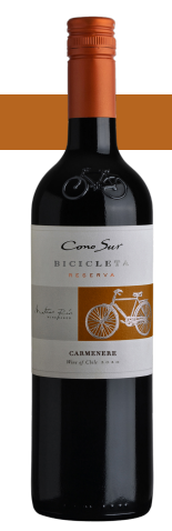 Cono Sur Bicecleta Reserva Carmenere 2020 from 칠레 supplied by Cono Sur Vineyards & Winery - 레드 와인