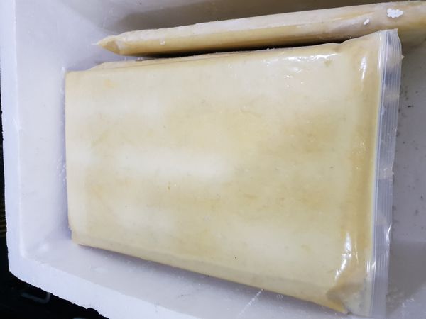 Frozen D24 Sultan King Durian Paste from 말레이시아 supplied by Newleaf Manufacturing Sdn Bhd - Carton Box (=Cardboard Box) 기타 페이스트 및 퓨레