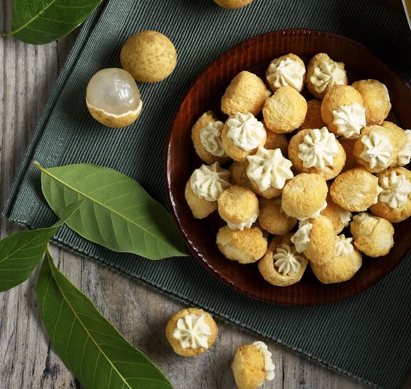 Freeze Dried Longan with Durian Filling from Thailand supplied by Phootawan Thai Dried Fruit Co., Ltd. - Fresh Durian