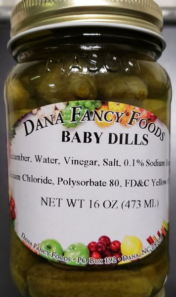 Baby Dill Pickles from 미국 supplied by Dana Fancy Foods, Inc. - Preserved - Pickled 딜