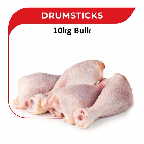 Bulk Chicken Drumsticks from Zimbabwe supplied by M.D. Chassart & Son t/a Surrey Group - Frozen Frozen Chicken Cut