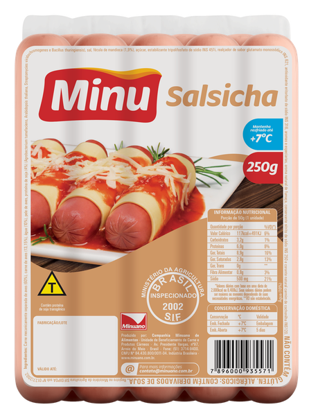 Salsicha from 브라질 supplied by Companhia Minuano De Alimentos - Thick 소시지