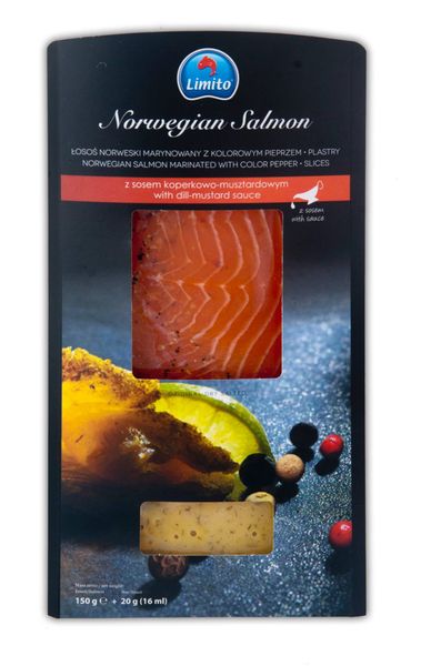 Salmon with dill mustard sauce from 폴란드 supplied by Limito S.A. - dill mustard sauce 연어
