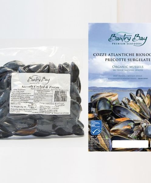 Mussel from Ireland supplied by Bantry Bay Premium Seafoods - Vacuum Packed (=VAC) Frozen Mussel