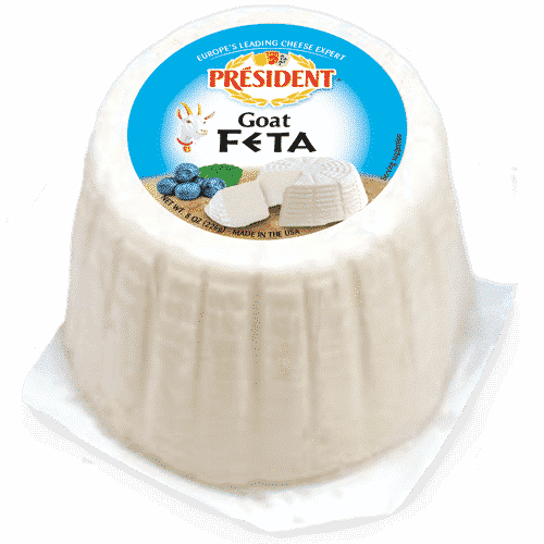 PRÉSIDENT® GOAT FETA from 프랑스 supplied by President Cheese - Block 페타 치즈