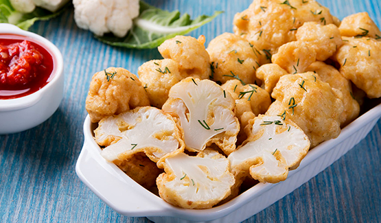 Battered Cauliflower from 미국 supplied by Idaho Natural and Organic Foods, LLC - Halves 콜리플라워 가공품