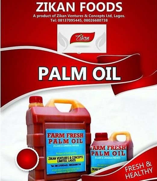 Palm oil from Nigeria supplied by Zikan foods - Red RBD Palm Oil