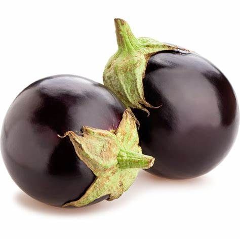 Fresh Valencia Round Eggplant from 프랑스 supplied by LES RUCHERS DU CANAL - Purple (=Violet) 가지