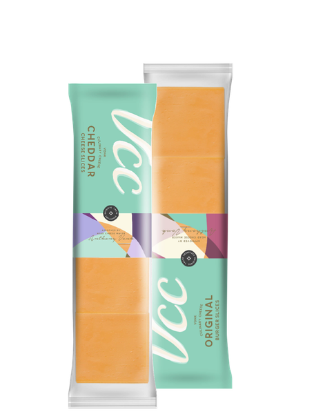 Cheddar Cheese Slice from Belgium supplied by Vonk Culinary Cheese - Sliced Cheddar Cheese
