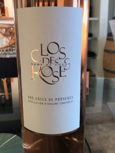 Dame de Coeur Rosé Côtes de Provence 2020 from 프랑스 supplied by Clos des Roses - 로제 와인