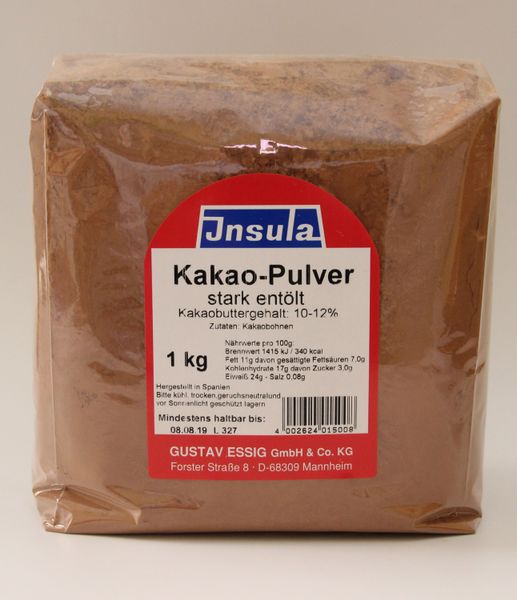 Cocoa Powder from Germany supplied by INSULA Ingredients - Gustav Essig GmbH & Co. KG - Brown Cocoa Powder