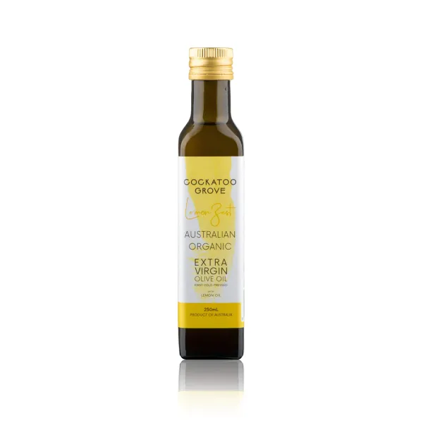 Lemon Zest - organic extra virgin olive oil with lemon oil from 호주 supplied by Cockatoo Grove - with lemon oil 올리브유