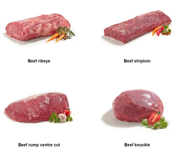 Beef from Germany supplied by Global Meat GmbH & Co. KG - Skinless (=Without Skin) Fresh Whole Beef