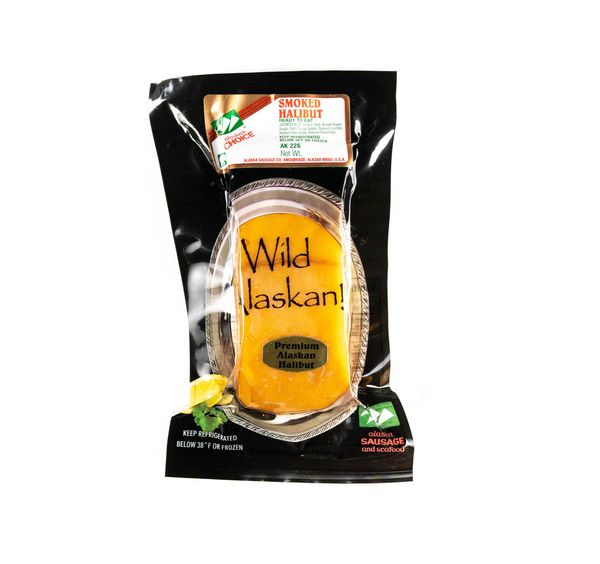 smoked halibut from United States supplied by Alaska Sausage and Seafood. - Smoked - Cold Fresh Halibut