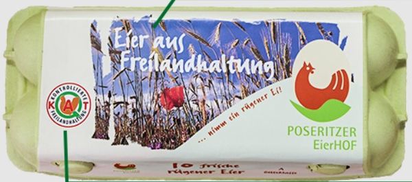 Fresh Chicken Egg from Germany supplied by Poseritzer Eierhof - Small 1 (=40-45gm/egg) Chicken Egg