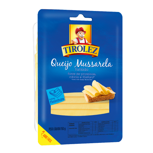 Sliced Mozzarella Cheese 150g from 브라질 supplied by Tirolez - 150g 모짜렐라 치즈
