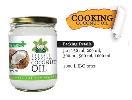 Organic Cooking Coconut Oil from 스리랑카 supplied by Coco Ceylon Exports (Pvt) Ltd - Glass Jar (=Glass Bottle) 기타 코코넛 오일