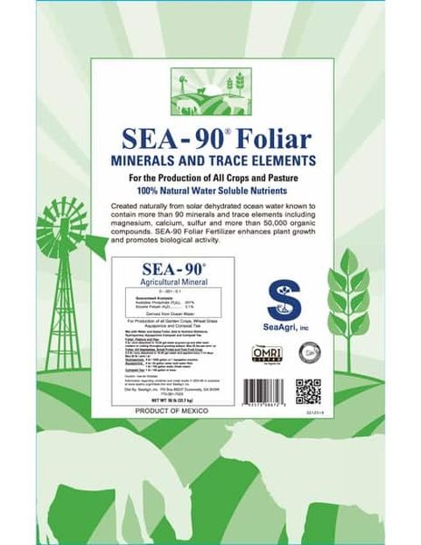 SEA-90 Foliar & Hydroponic Fertilizer from United States supplied by Sea Agri Inc. - Crystal Salt