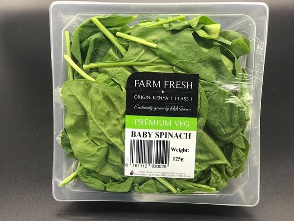 Fresh Spinach from Kenya supplied by AAA Growers Limited - Green Fresh Spinach