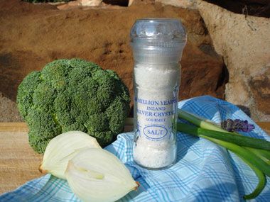 Salt Grinder from South Africa supplied by Kalahari Pristine Salt Worx - Crystal - Fine Salt