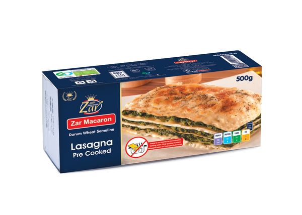 lasagne Zar macaron from Iran supplied by Zar Macaron - Class 1 Uncooked Pasta