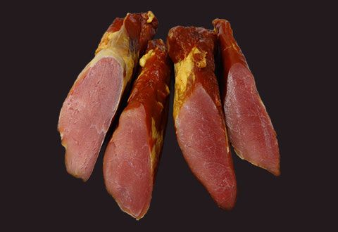 Smoked pork loin from 독일 supplied by Butcher Karl Luthardt - Fresh (=Chilled) 돼지고기 통조림