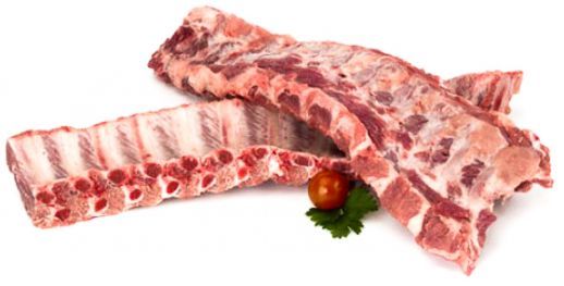 Pork Loin Ribs from 스페인 supplied by Matadero Frigorifico Avinyo SA - With Bone (=Bone-in) 신선 돼지고기 햄 및 목살