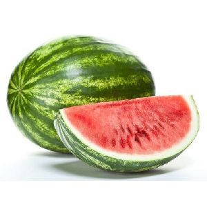 Watermelon from India supplied by Oorja Impex - Striped Green Rind Fresh Watermelon