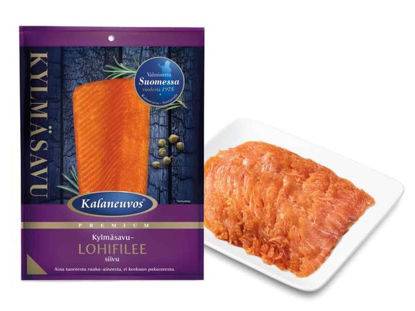 Cold-smoked Salmon from 핀란드 supplied by Kalaneuvos Group - Slice 훈제 연어