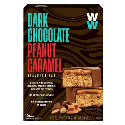 Dark Chocolate Peanut Caramel Bar from 미국 supplied by WW International, Inc. - Dark Chocolate 초콜릿