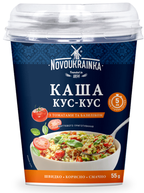 Couscous in cups WITH tomatoes and basil from 우크라이나 supplied by LLC «Ukr-Agro-Product» - 뮤즐리