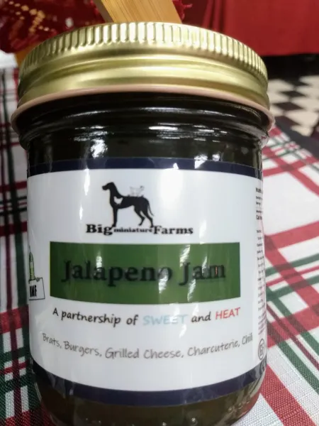 Jalapeno Jam from 미국 supplied by Big Miniature Farms, LLC - Jar 통조림 또는 병에 든 할라피뇨