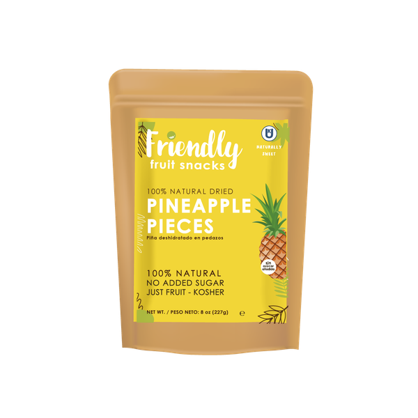 Dried Pineapple from Ecuador supplied by Friendly Organic Foods - Sliced - Rings Fresh Pineapple