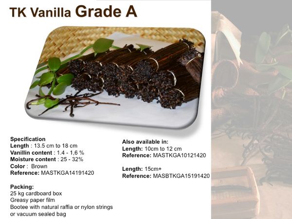 Madagascar Black TK vanilla pods from United Kingdom supplied by MASPICESEU - Conventional Vanilla