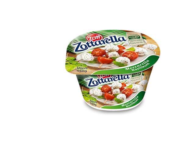 Zottarella Minis- Basil from 독일 supplied by Zott SE & Co. KG - Non-GMO 모짜렐라 치즈