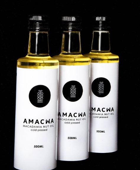 Macadamia Oil from South Africa supplied by Amacwa - Macadamia Oil