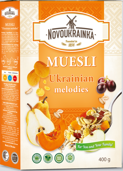 Muesli Ukrainian melodies from 우크라이나 supplied by LLC «Ukr-Agro-Product» - 뮤즐리