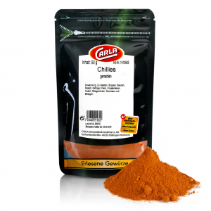 Ground chillies from Germany supplied by Carla Gewürzfabrik GmbH & Co. KG - Ground Dried Whole Chili Pepper