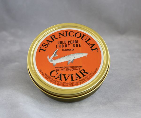 Trout Roe from 미국 supplied by Tsar Nicoulai Caviar - Roe (=Red Caviar =Ikura) 냉동 송어