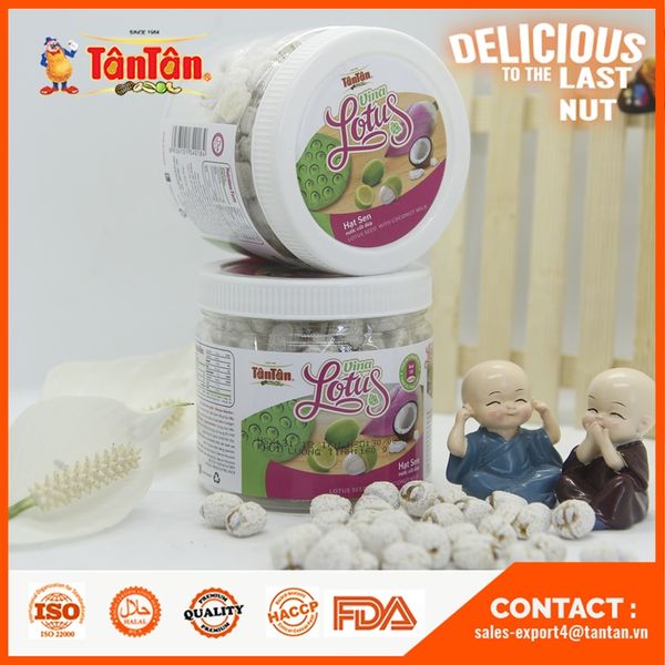 Lotus Seed with Coconut Milk from 베트남 supplied by TAN TAN CULTIVATION - MANUFACTURING - TRADING COMPANY LIMITED - Fried 채소 스낵