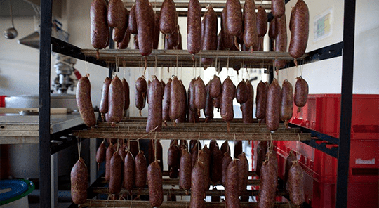 Organic Sausage from 독일 supplied by Gut Hirschaue GmbH & Co. KG - Pork Sausage 소시지