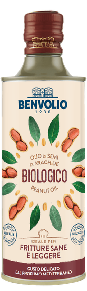 PEANUT SEED OIL from Italy supplied by Benvolio 1938 - Metal Tin Peanut Oil