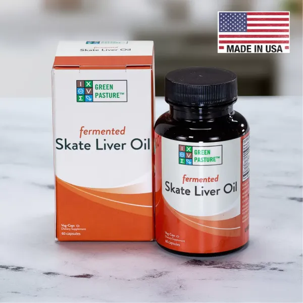 Fermented Skate Liver Oil - Capsule from 미국 supplied by Green Pasture Products - Fermented 어간기름
