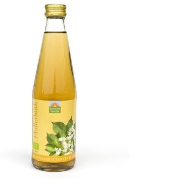 Elderflower Syrup from Germany supplied by Kräutergarten Pommerland eG - Organic Sugarcane Syrup