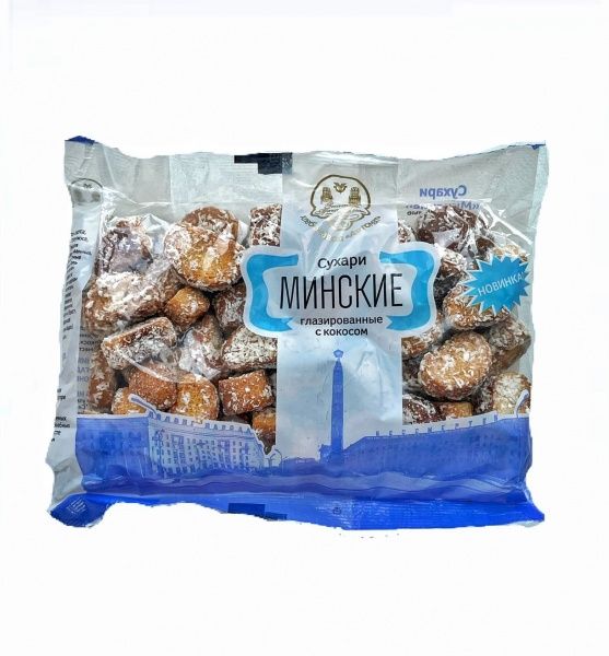 Crackers "Minskie" glazed with coconut from 벨라루스 supplied by MINSKHLEBPROM, CUE - Baked 비스킷 및 크래커