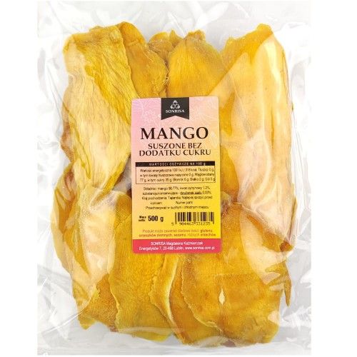 Mango dried without sugar 1 kg from Poland supplied by Sonrisa – producent i hurtownia bakalii i przekąsek - Dried Dried Mango